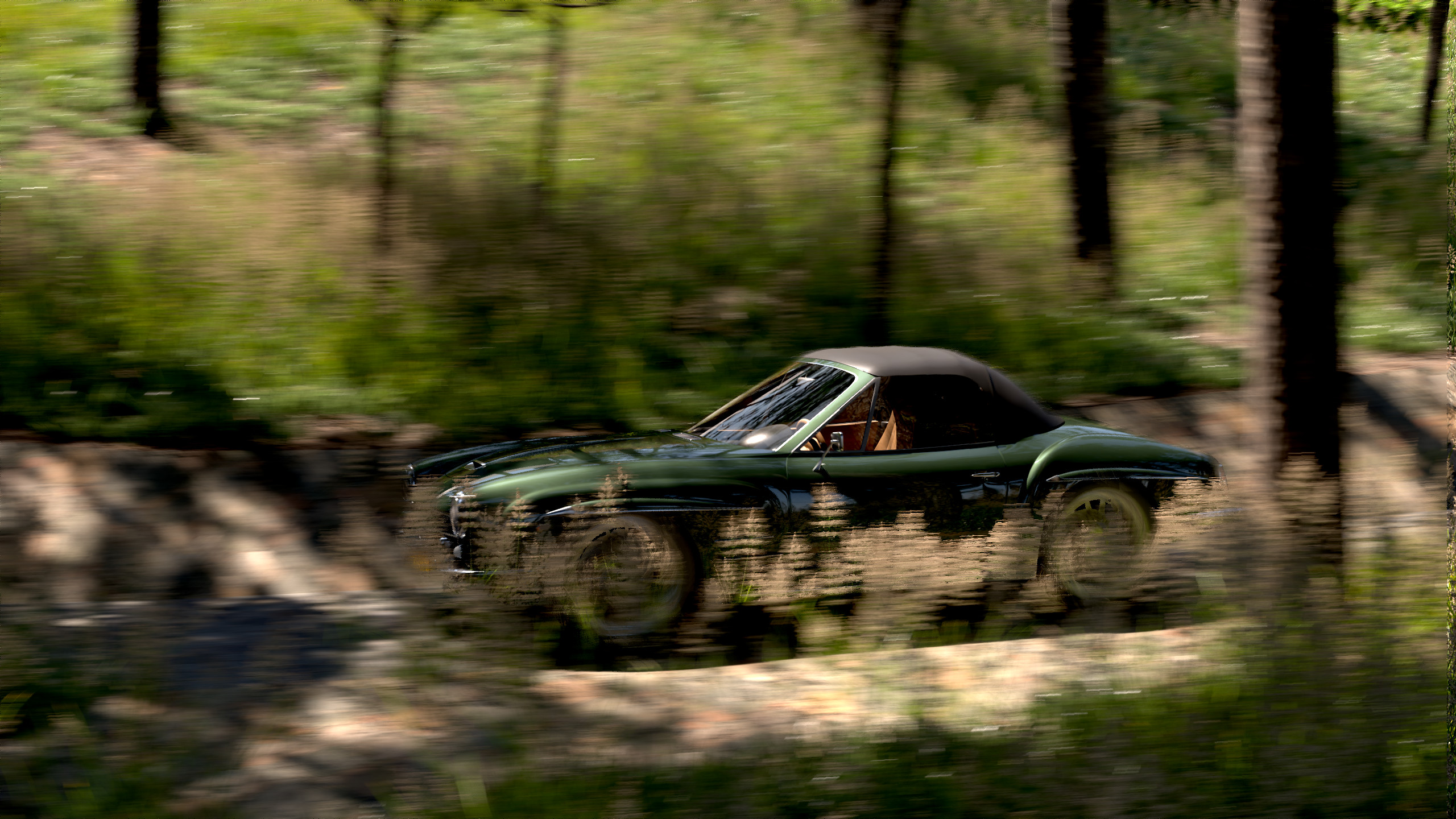 AUTOMOBILE-CAR IN THE FOREST